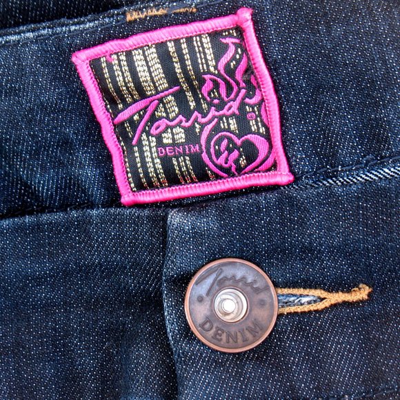 Torrid Pink Label Tapered Dark Stretch Tag Sz 24 - Picture 4 of 6